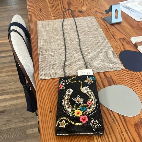 Handmade Mary Frances beaded bag with chain
NWT (48 inches long) - Picture 3 of 5